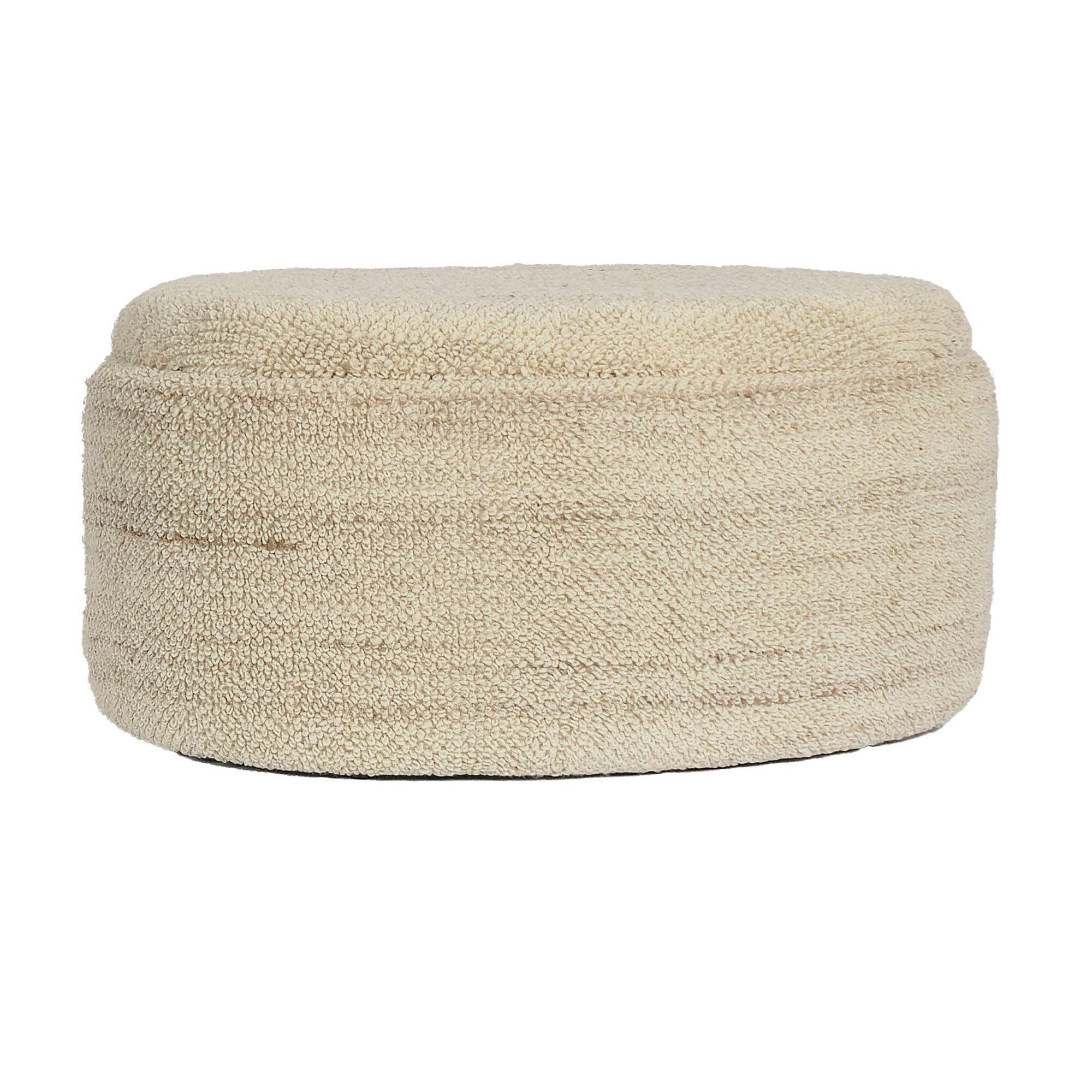HOCKER Beige  - Beige, Design, Textil (81/40/62cm) - MID.YOU