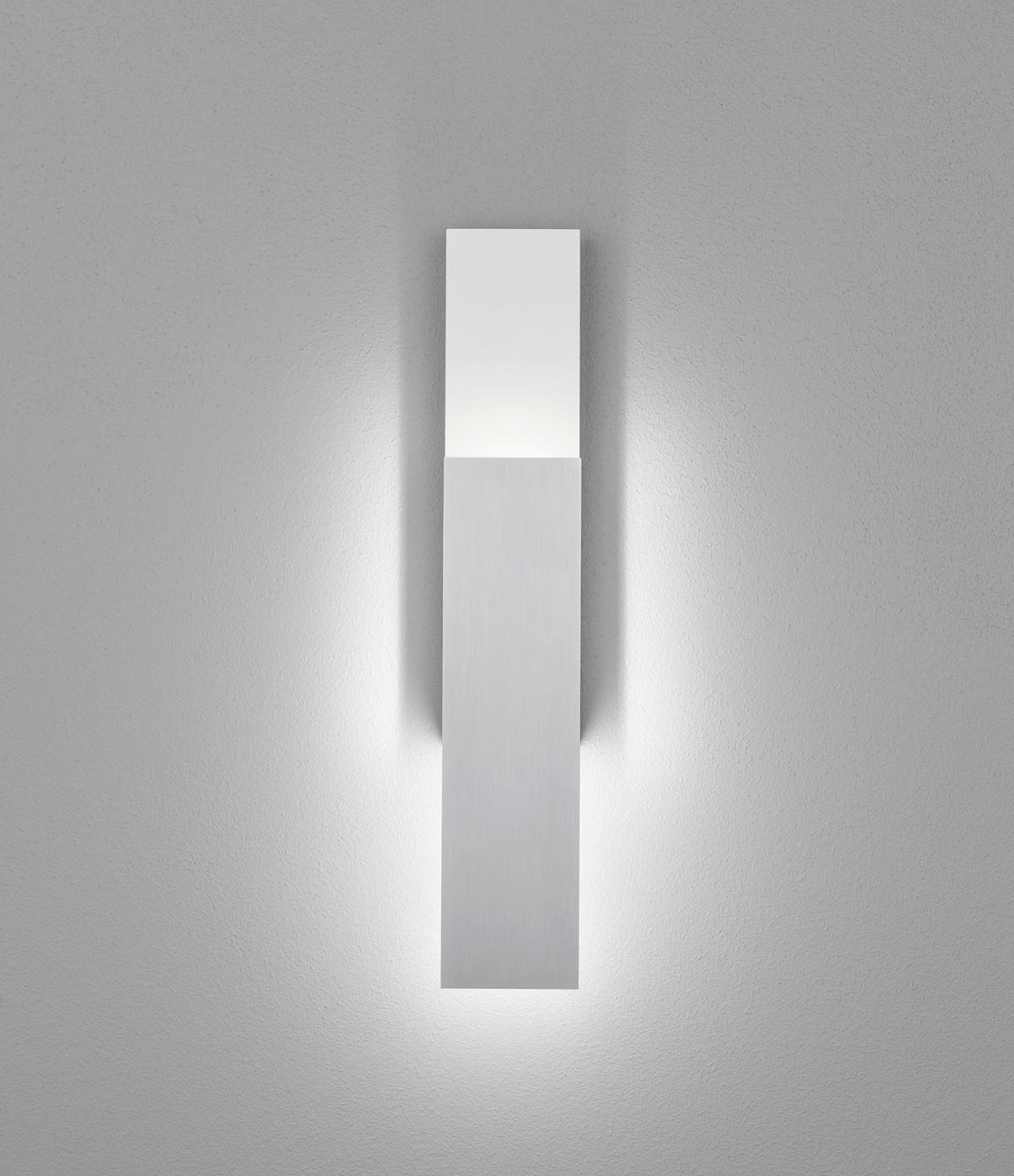 LED-WANDLEUCHTE Dex 7/27/8 cm   - Alufarben/Weiß, Design, Metall (7/27/8cm) - Helestra