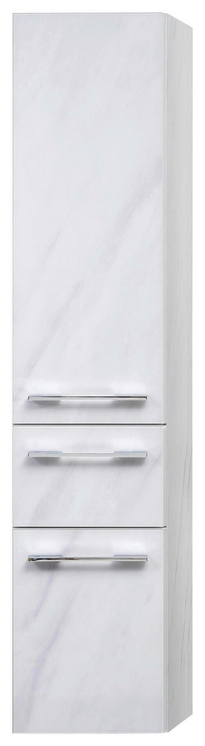 HOCHSCHRANK 35/168/33 cm  - Weiß, Design, Glas/Holzwerkstoff (35/168/33cm) - Leonardo Living