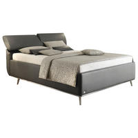 POLSTERBETT 160/200 cm  in Dunkelgrau  - Dunkelgrau, Basics, Holzwerkstoff/Textil (160/200cm) - RUF Betten