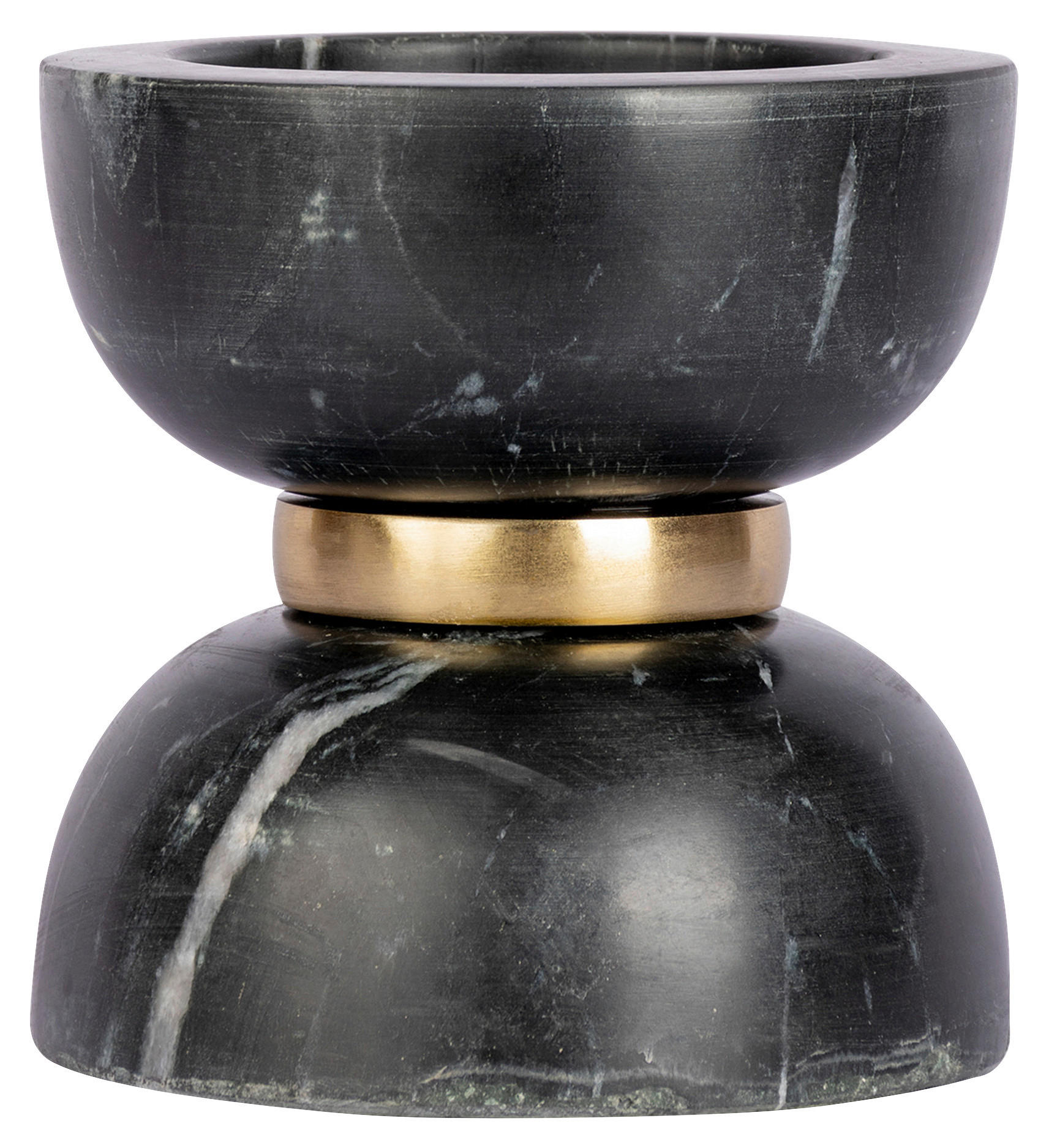Kayoom Kerzenhalter Schwarz, Gold 12.75x14x12.75 cm