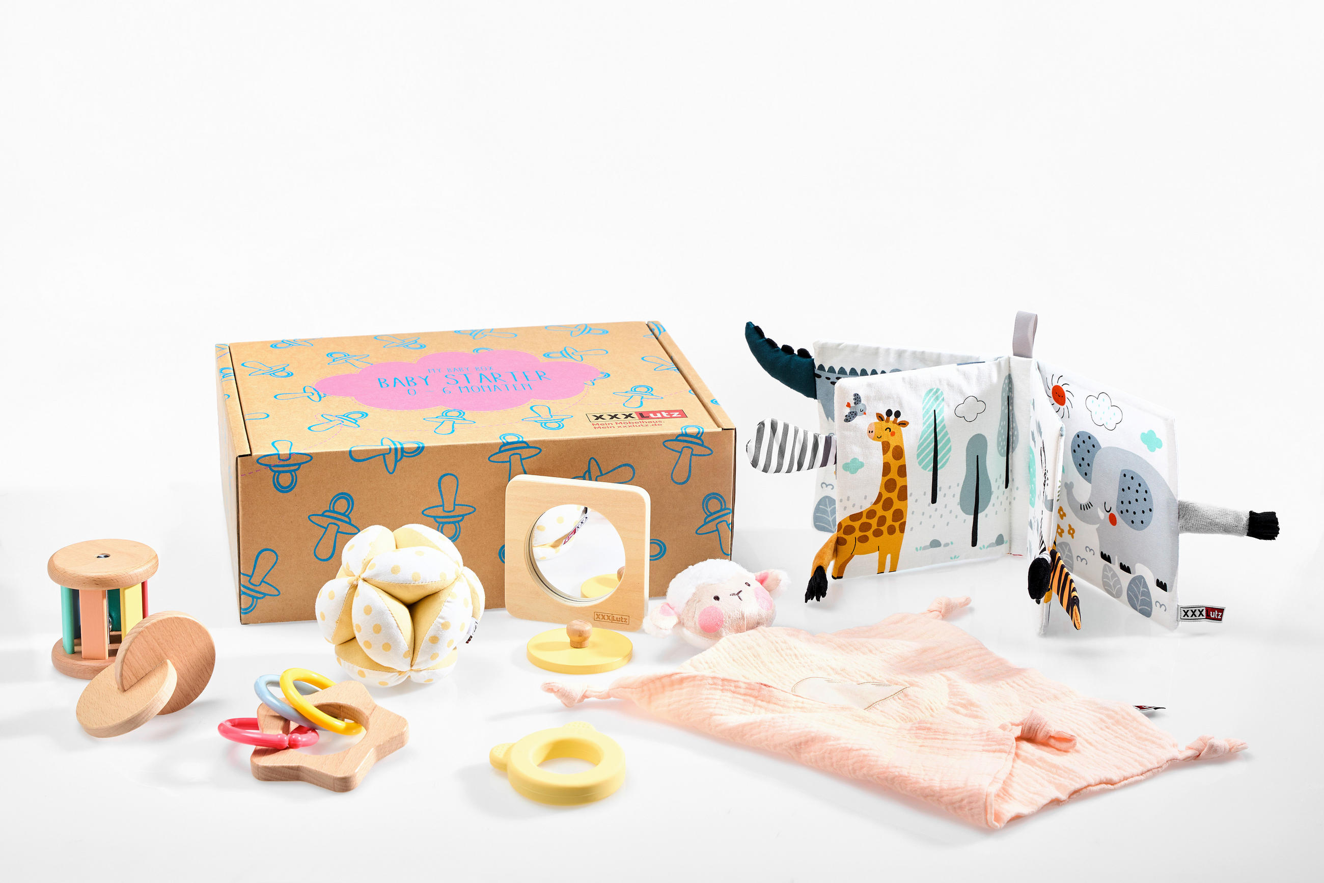 BABYBOX STARTER - Multicolor/Rosa, Basics, Naturmaterialien/Holz
