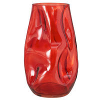 VASE  - Rot, Basics, Glas (16/26cm)
