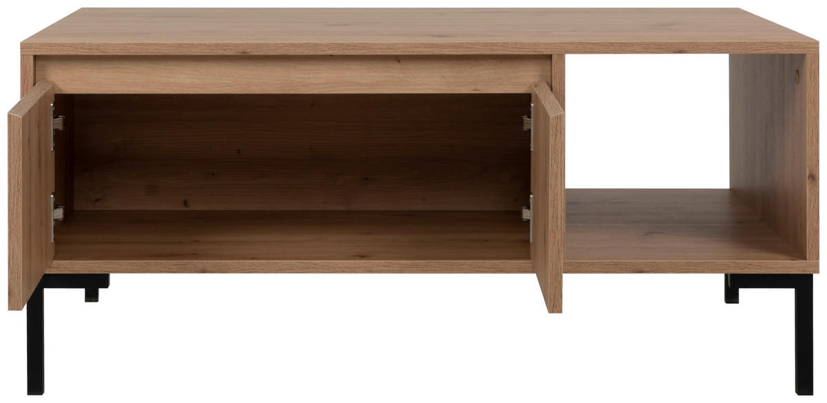 KONFERENČNÝ STOLÍK, dub artisan, kompozitné drevo, 100/60/43 cm - čierna/dub artisan, Design, kov/kompozitné drevo (100/60/43cm) - MID.YOU