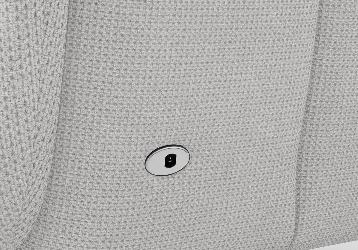 RELAXSESSEL GLENDALE E Flachgewebe Kopfteilverstellung, Rücken echt    - Eichefarben/Silberfarben, KONVENTIONELL, Holzwerkstoff/Textil (75/112/82cm) - Sit & More