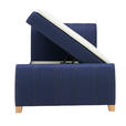BOXBETT 120/200 cm  in Blau  - Blau/Eichefarben, KONVENTIONELL, Holz/Textil (120/200cm) - Xora