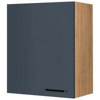 KÜCHENOBERSCHRANK 60/72/35 cm  in Blau, Eichefarben  - Blau/Eichefarben, MODERN, Holzwerkstoff/Metall (60/72/35cm) - Nobilia
