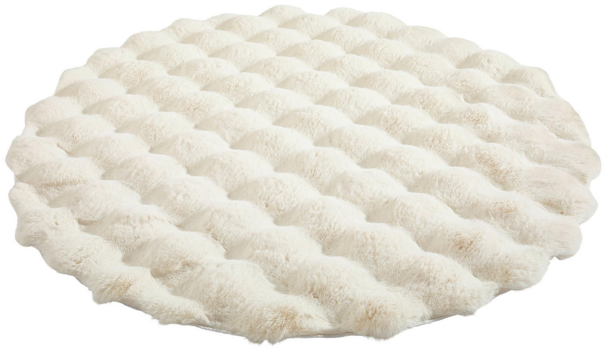 HOCHFLORTEPPICH 160 cm Weiß  - Weiß, Basics, Textil (160cm) - Novel