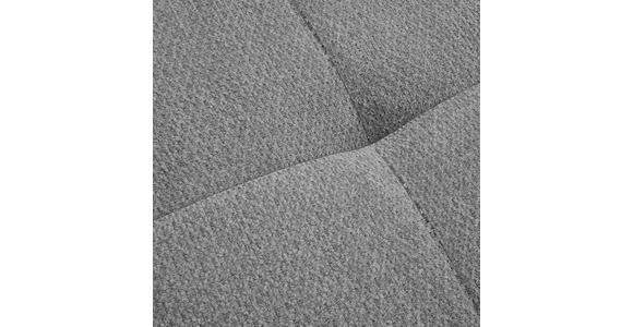 ECKSOFA in Chenille Grau, Dunkelgrau  - Dunkelgrau/Schwarz, MODERN, Textil/Metall (290/182cm) - Hom`in