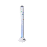 LED-STEHLEUCHTE - Klar/Silberfarben, Trend, Kunststoff (21,5/21,5/120cm) - Globo