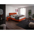 BOXSPRINGBETT 200/220 cm  in Orange  - Schwarz/Orange, KONVENTIONELL, Textil/Metall (200/220cm) - Esposa