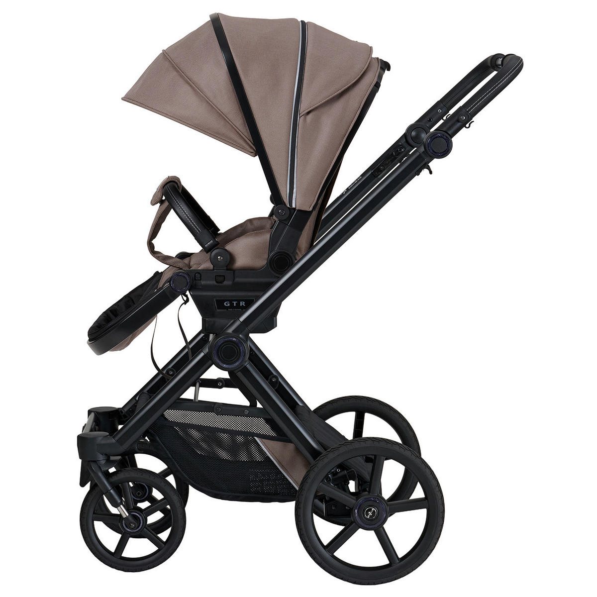 KINDERWAGENSET IVY GTR Outdoor  - Schwarz/Cappuccino, Basics, Textil/Metall (94/58/119cm) - Hartan