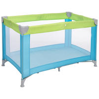 PRIJENOSNI KREVETIĆ  120/60/74 cm      - zelena/plava, Basics, metal/tekstil (120/60/74cm) - My Baby Lou