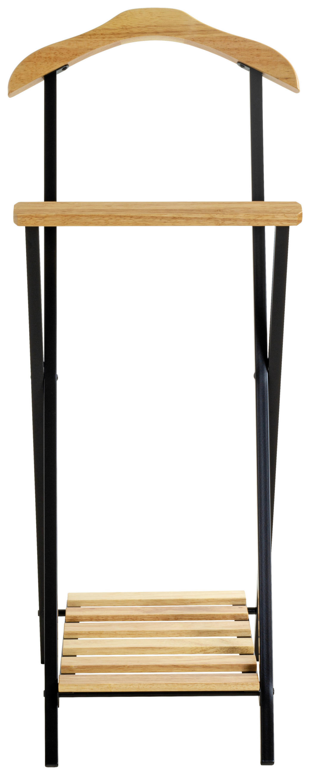 NĚMÝ SLUHA - černá/přírodní barvy, Basics, kov/dřevo (45/110/30cm)