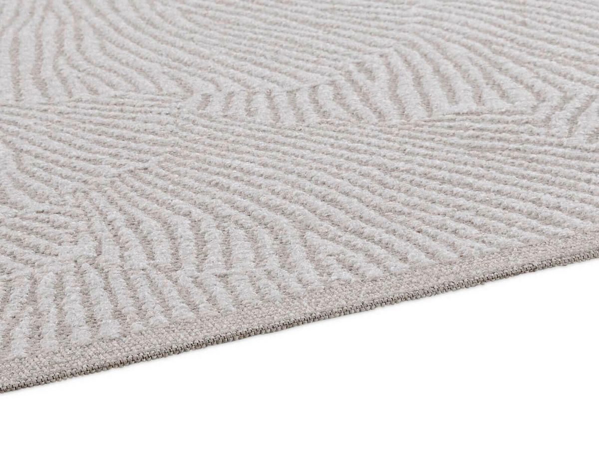 OUTDOORTEPPICH  für Terrasse und Balkon 160/230 cm Ginko Creme  - Creme, KONVENTIONELL, Textil (160/230cm) - Novel