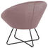 SESSEL in Textil Rosa - Schwarz/Rosa, Trend, Textil/Metall (82,0/79,0/72,5cm) - Carryhome SESSEL in Textil Rosa - Schwarz/Rosa, Trend, Textil/Metall (82,0/79,0/72,5cm) - Carryhome