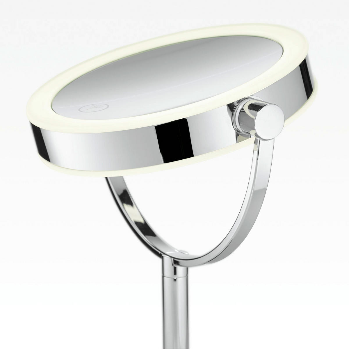 SCHMINKSPIEGEL Silberfarben  - Silberfarben, Basics, Glas/Kunststoff (19/19/37cm) - Joop!