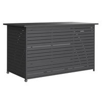 KISSENBOX 160/94/83 cm  - Schwarz/Grau, Basics, Textil/Metall (160/94/83cm) - Ambia Garden