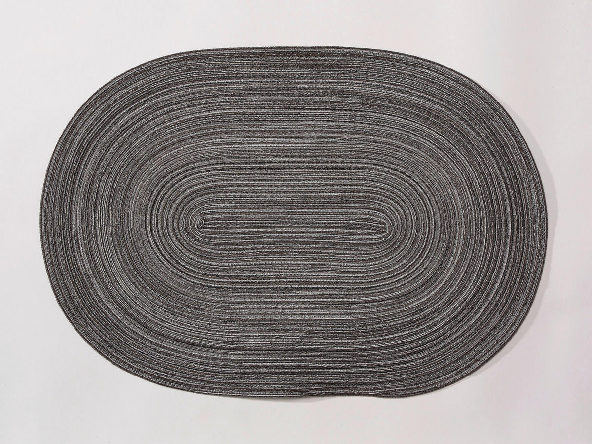 TISCHSET Basic Textil Textilgeflecht Graphitfarben 48/33 cm  - Graphitfarben, Basics, Textil (48/33cm)