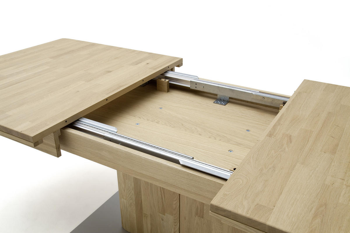 MATBORD i trä, trämaterial 180-230/100/77 cm   - ek Bianco/grå, Design, trämaterial/trä (180-230/100/77cm) - Livetastic