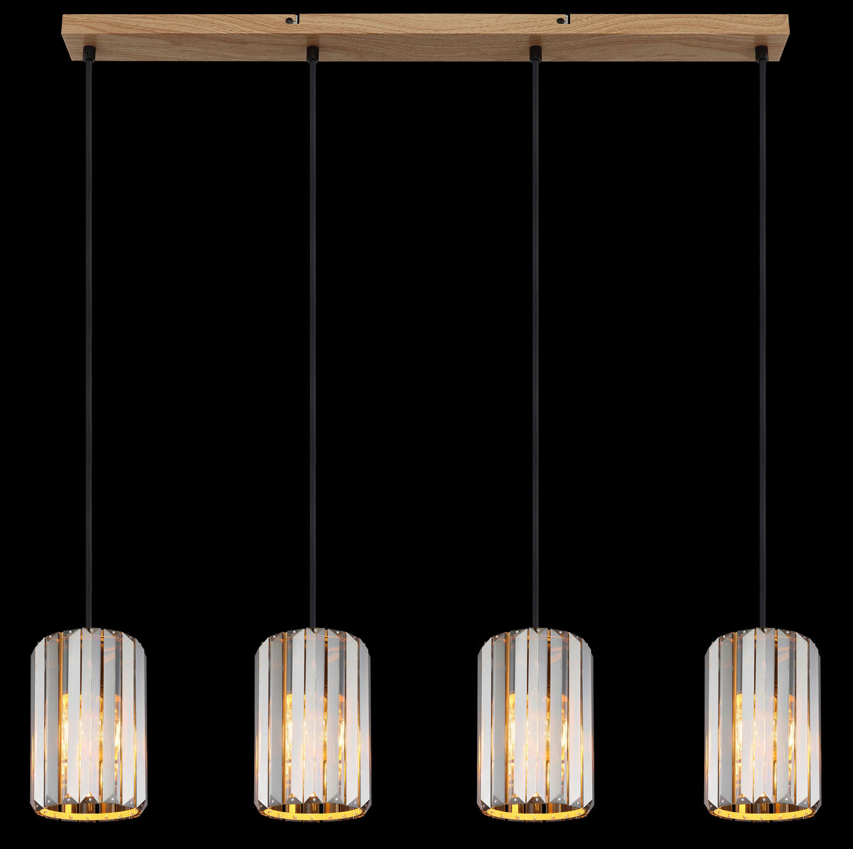 HÄNGELEUCHTE RUN 88/13,5/120 cm   - Braun/Grau, Trend, Glas/Metall (88/13,5/120cm)