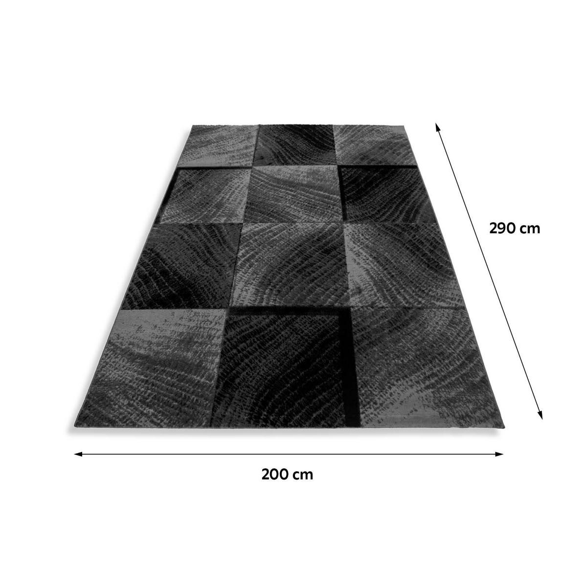 TKANI TEPIH 200/290 cm   crna  Plus 8003  - crna, Design, tekstil (200/290cm) - Novel