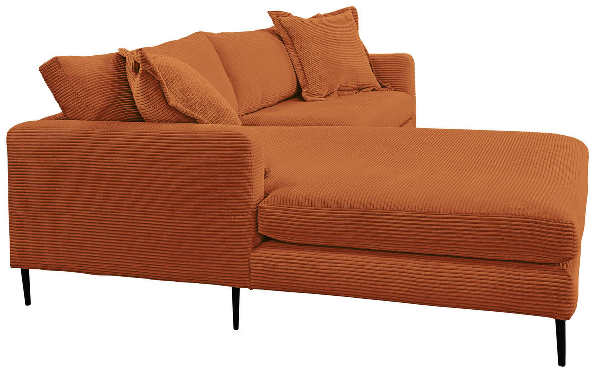 KUTNA GARNITURA tekstil  terakota   - crna/terakota, Design, tekstil/metal (193/268cm) - P & B