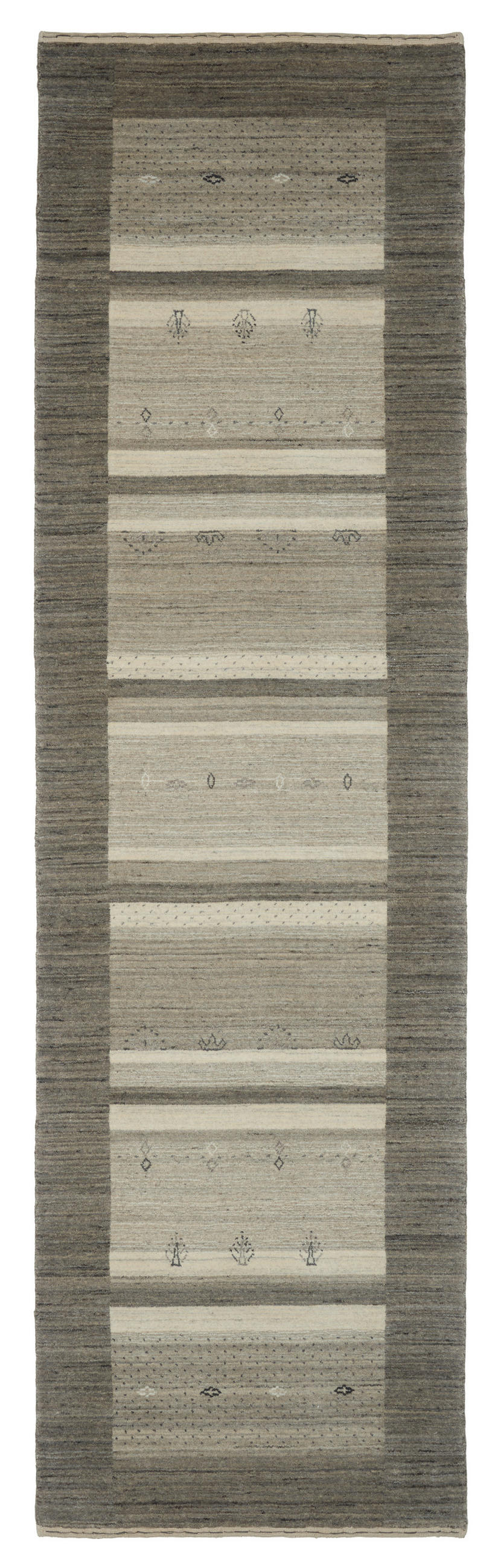 ORIENTTEPPICH 80/300 cm Savannah Grau, Hellgrau  - Hellgrau/Grau, LIFESTYLE, Textil (80/300cm) - Cazaris