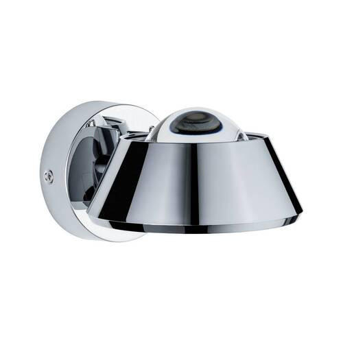 BADEZIMMER-WANDLEUCHTE   - Chromfarben, Basics, Kunststoff (8cm) - Paulmann