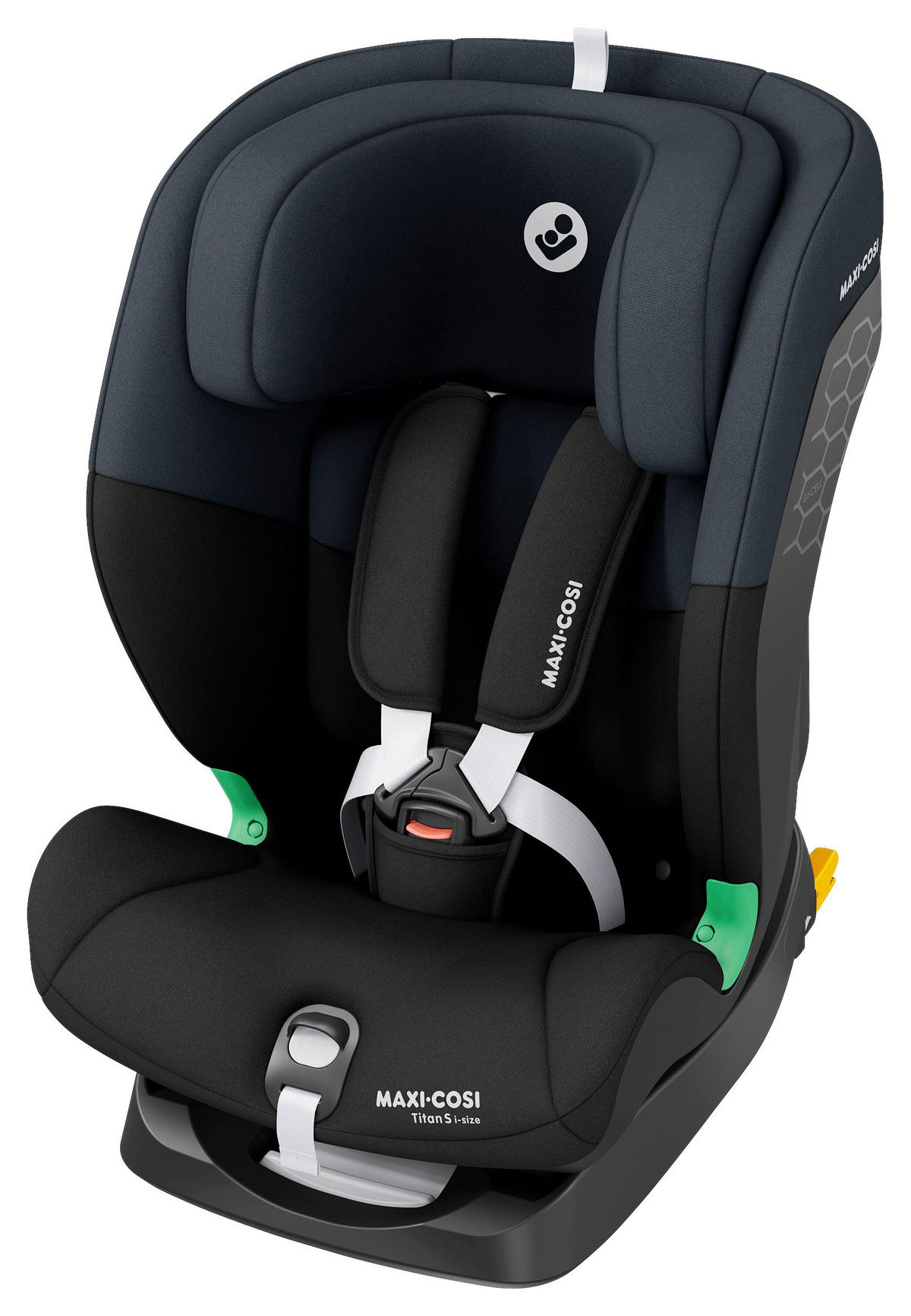 KINDERAUTOSITZ Titan I-Size  - Schwarz, Basics, Kunststoff/Metall (44,4/56,7-80,2/52,3-57,4cm) - Maxi-Cosi