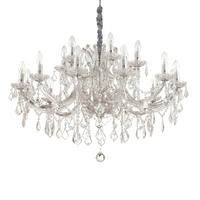 KRONLEUCHTER 96/88-170 cm   - Chromfarben, KONVENTIONELL, Glas (96/88-170cm)