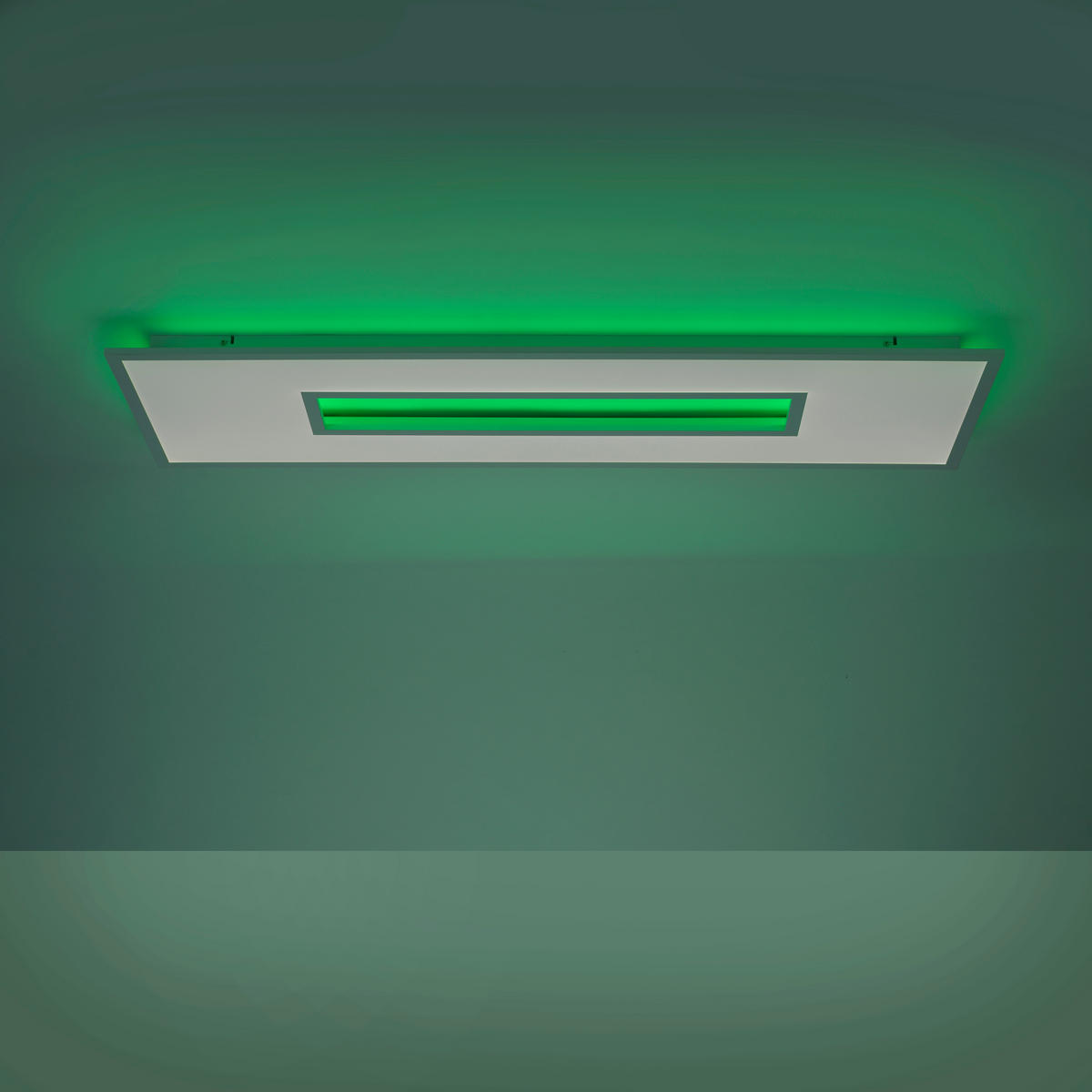LED-DECKENLEUCHTE Recess 120/40/5 cm   - Weiß, Design, Metall (120/40/5cm)