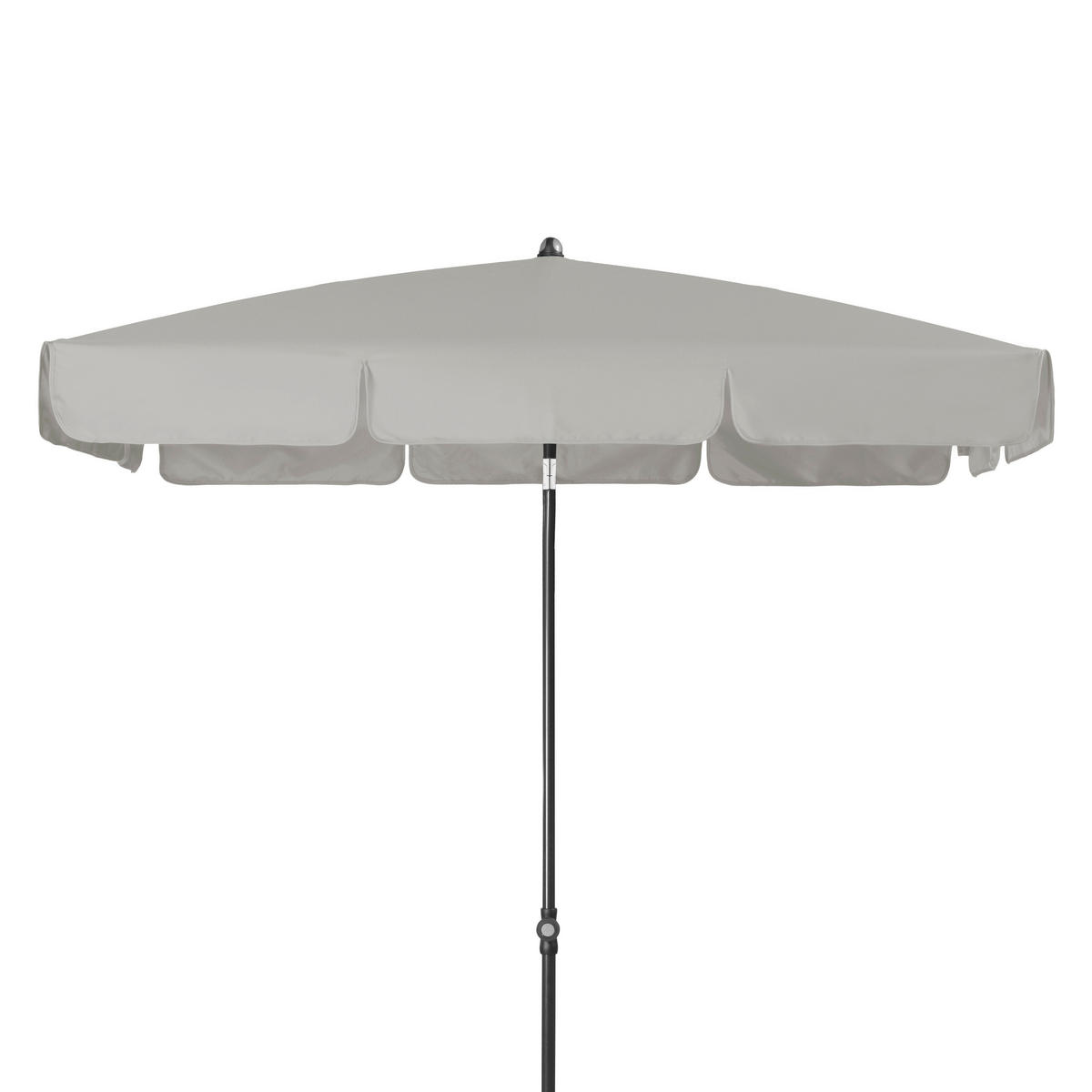 SONNENSCHIRM  185/120 cm  - Anthrazit/Hellgrau, Basics, Textil/Metall (185/120cm) - Doppler