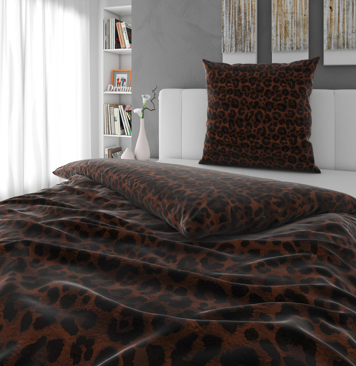 BETTWÄSCHE 2-teilig 135/200 cm  - Cognac, Design, Textil (135/200cm) - Novel