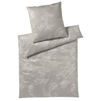POVLEČENÍ, makosatén, šedohnědá, 140/200 cm  - šedohnědá, Basics, textil (140/200cm) - Joop!