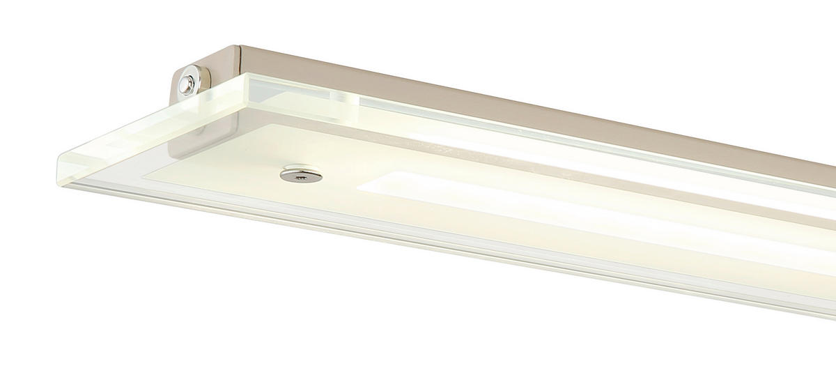 LED-HÄNGELEUCHTE Novak 115/9/150 cm  - Sandfarben/Klar, Design, Glas/Kunststoff (115/9/150cm) - Globo