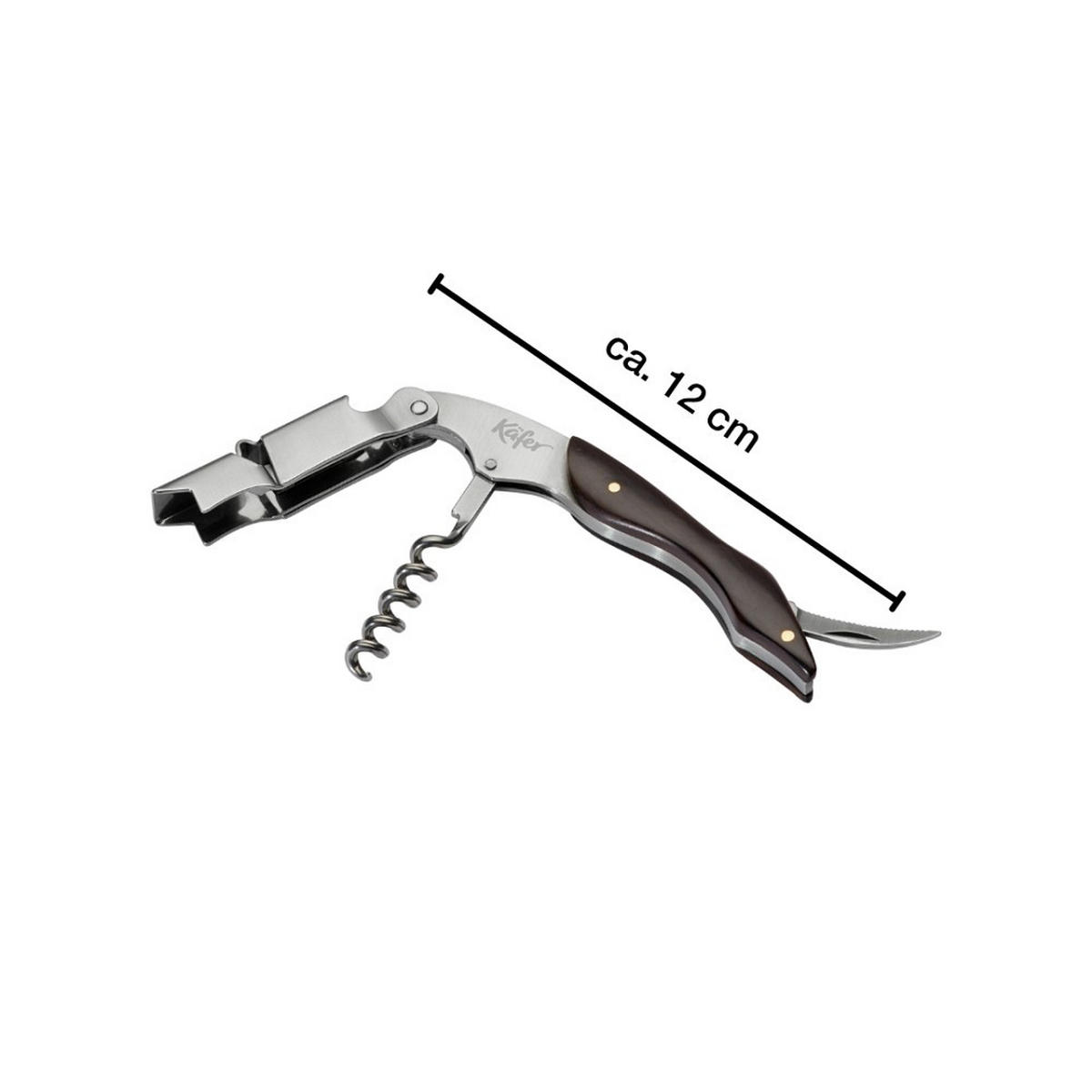 BORKIEGÉSZÍTŐ KÉSZLET - nemesacélszínű, Basics, fém (22.5/14.5/6.5cm) - Käfer