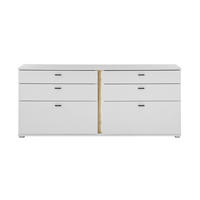 SIDEBOARD  in 200/86/42 cm  - Silberfarben/Eiche Wotan, Design, Holzwerkstoff/Kunststoff (200/86/42cm) - MID.YOU