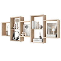 NÁSTĚNNÝ REGÁL, Sonoma dub, 160,8/65/18 cm - Sonoma dub, Basics, kompozitní dřevo (160,8/65/18cm)