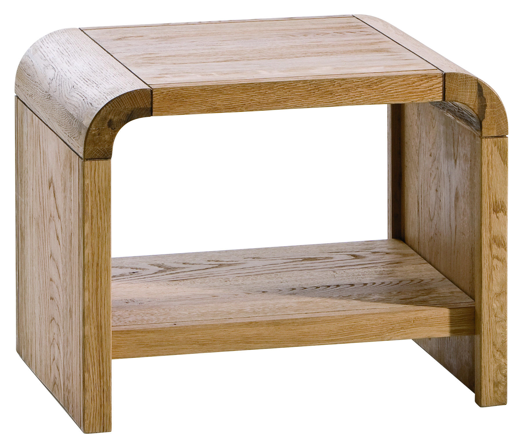 NACHTSCHRANK Eiche massiv Eichefarben  - Eichefarben, Design, Holz (50/40/40cm) - Hasena