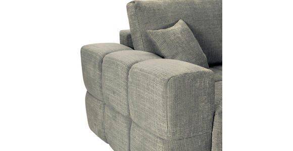 ECKSOFA  in Chenille Dunkelgrau  - Dunkelgrau/Schwarz, KONVENTIONELL, Kunststoff/Textil (283/180cm) - Carryhome