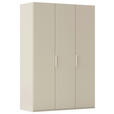 DREHTÜRENSCHRANK 151/235/61 cm,  in Champagner, 3-türig  - Champagner, Basics, Holzwerkstoff/Metall (151/235/61cm) - Novel