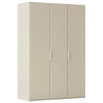 DREHTÜRENSCHRANK 151/223/61 cm,  in Champagner, 3-türig  - Champagner, Basics, Holzwerkstoff/Metall (151/223/61cm) - Novel