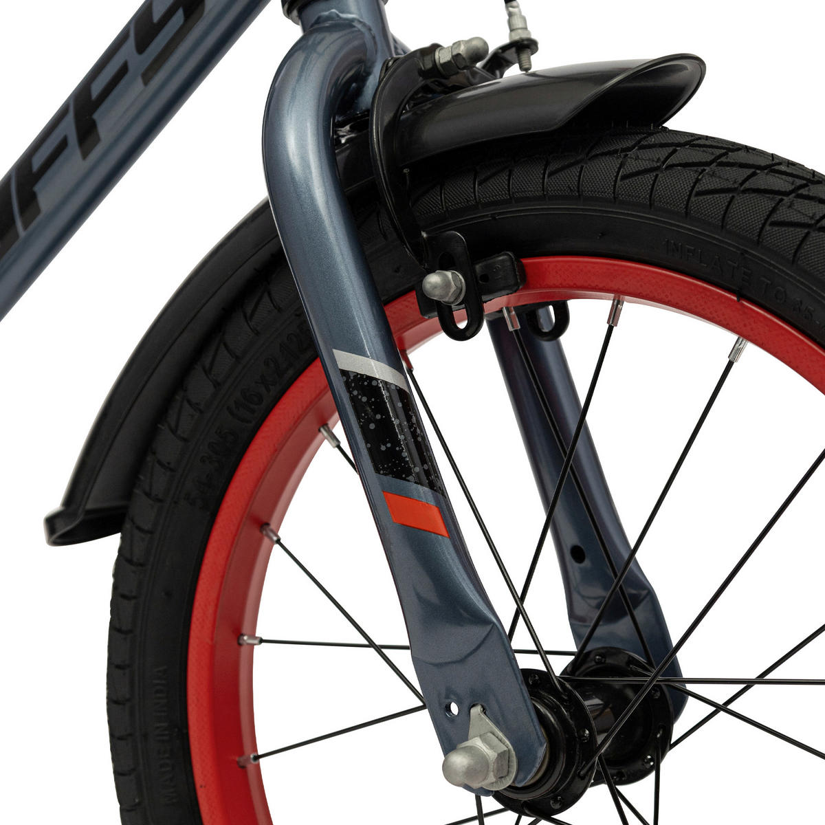 KINDERFAHRRAD 16 Zoll  - Grau, Basics, Metall (56/83.5/108.5cm)