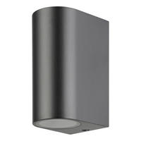 AUSSENWANDLEUCHTE 7/14 cm  - Klar/Schwarz, Design, Glas/Metall (7/14cm) - Eglo