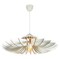 DECKENLEUCHTE 68/68/50 cm   - Weiß, Trend, Holz (68/68/50cm) - P & B