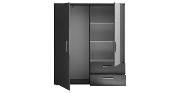 HIGHBOARD , 120/140/38 cm, 2 Schublade(n)  - Alufarben/Graphitfarben, KONVENTIONELL, Holzwerkstoff/Kunststoff (120/140/38cm) - Carryhome