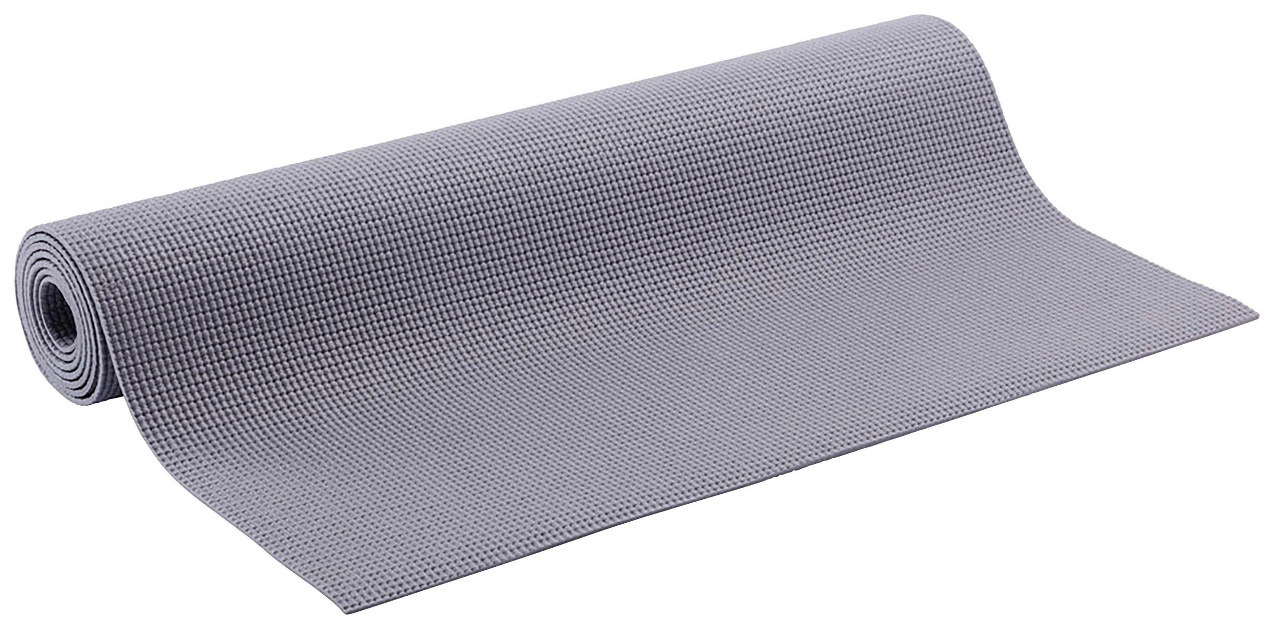 YOGAMATTE - Grau, Basics, Kunststoff (61/173cm)