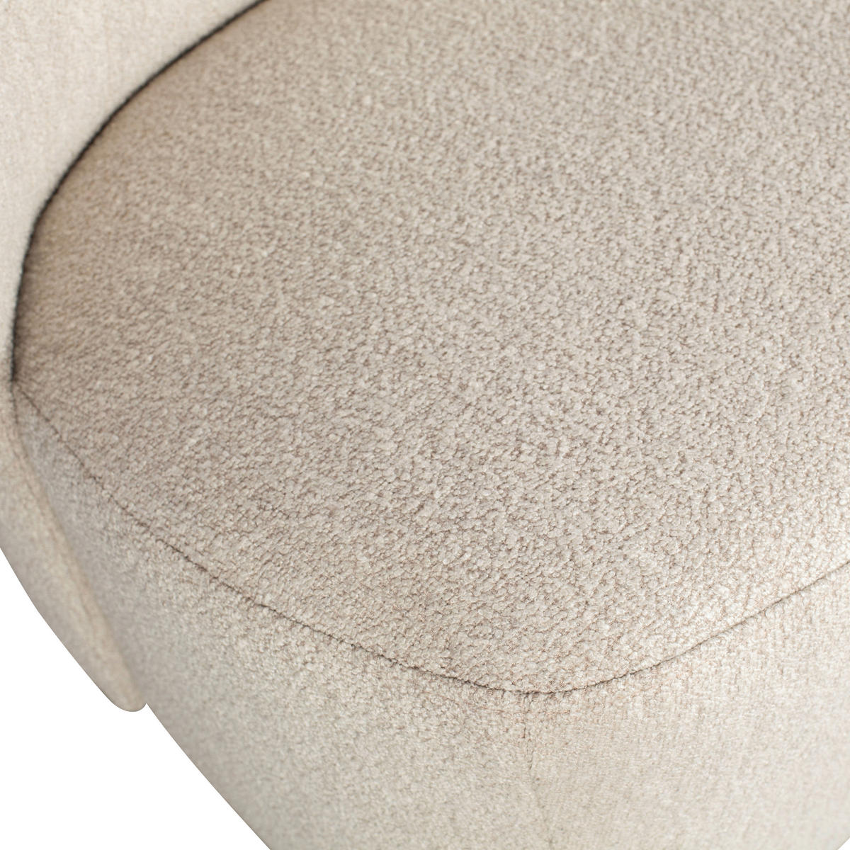 SESSEL in Bouclé Naturfarben  - Schwarz/Naturfarben, Design, Kunststoff/Textil (68/75/72cm) - Livetastic