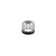 AKKU-TISCHLEUCHTE 12,2/11,2 cm - Transparent/Schwarz, LIFESTYLE, Kunststoff (12,2/11,2cm) - Novel